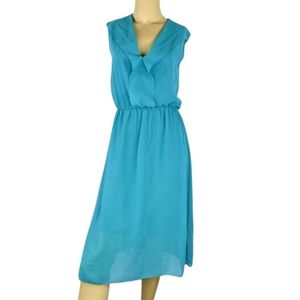 JON & ANNA ruffled neckline Dress Womens Large